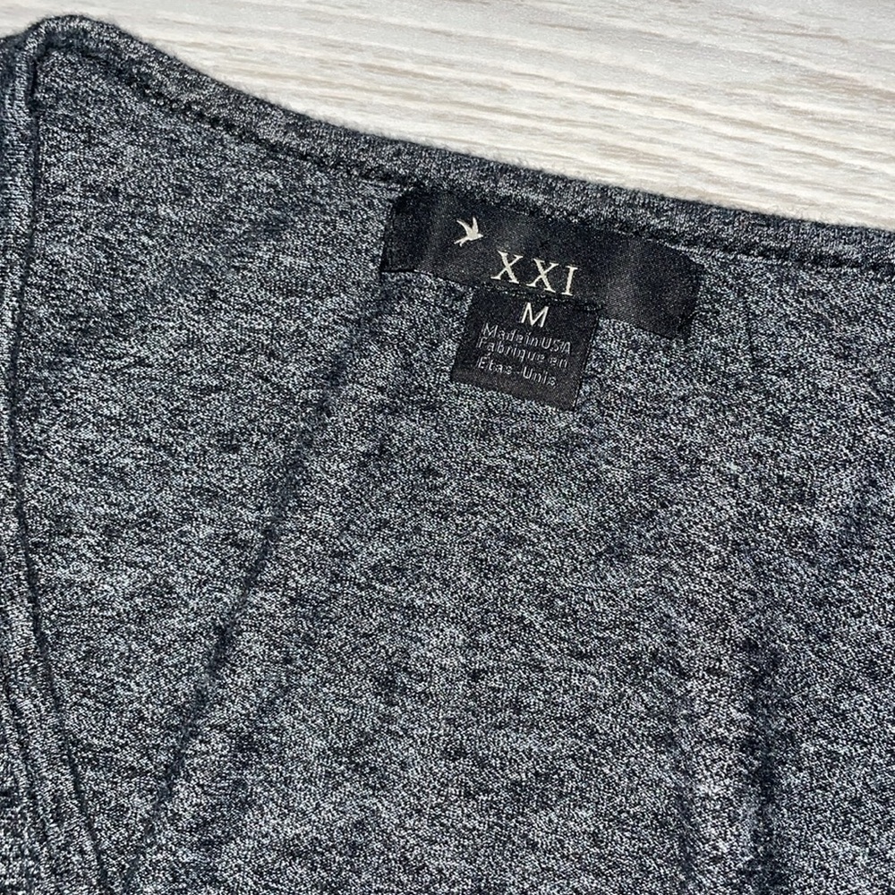 Faith 21 (Forever 21) Women’s Heather Gray Tank Dress with Pockets | Size Medium - Picture 4 of 4